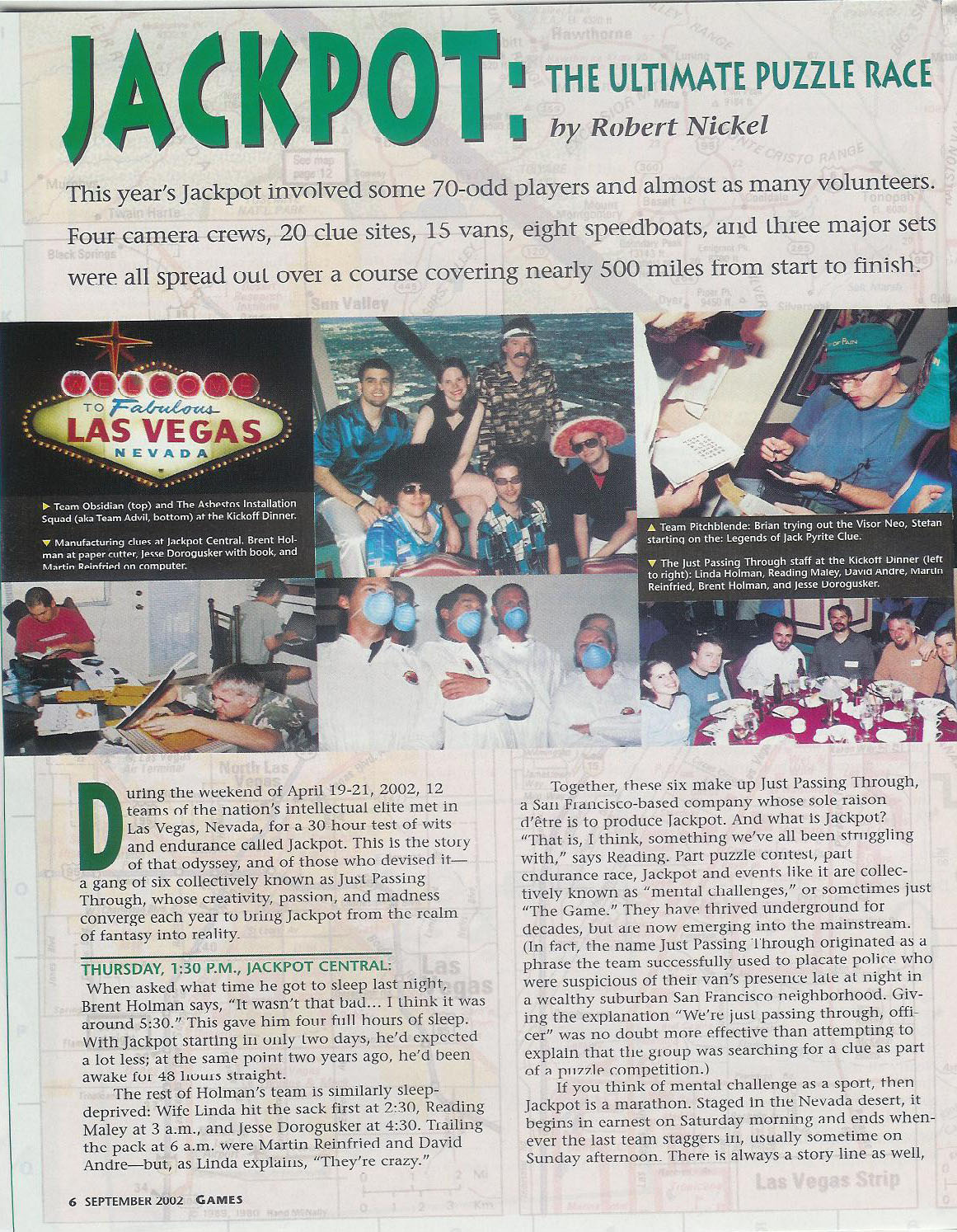 Game Magazine Article